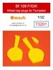 Omask 73201 Bf 109 F/G/K wheel bay plugs (for Trumpeter) 1/32